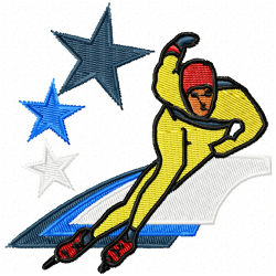 Figure Skating Embroidery Design 4 Figure Skating Embroidery Design 4